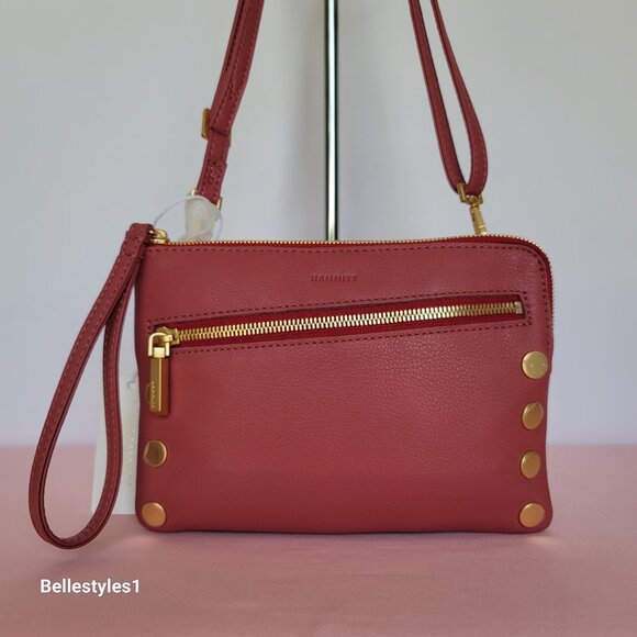 HAMMITT NASH Small Pebbled Leather Crossbody - Rouge Pink color π$175. - Picture 7 of 16